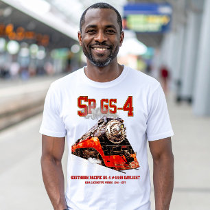 Camiseta Locomotora de vapor clásica Southern Pacific GS-4