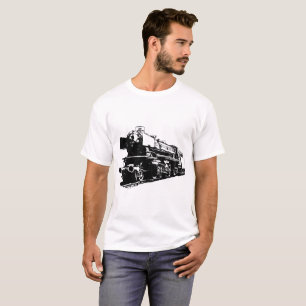 Camiseta Locomotora de vapor - Contraste alto