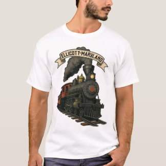 Camiseta Locomotora de vapor de Ellicott Maryland