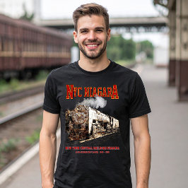 Camiseta Locomotora de Vapor de Tren Histórico NYC Niagara
