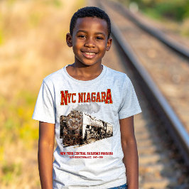 Camiseta Locomotora de vapor de tren histórico NYC Niagara