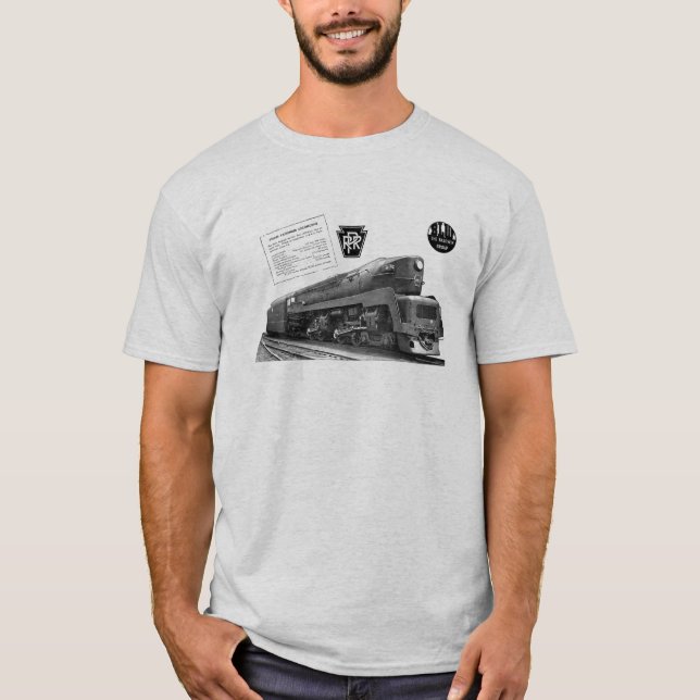 Camiseta Locomotora de vapor del T-1 del ferrocarril de (Anverso)