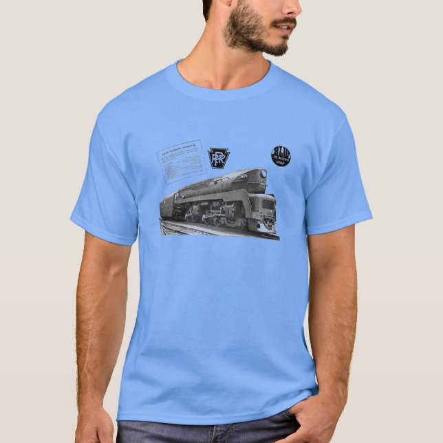 Camiseta Locomotora de vapor del T-1 del ferrocarril de (Anverso)