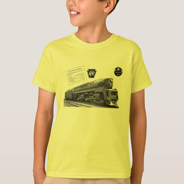 Camiseta Locomotora de vapor del T-1 del ferrocarril de (Anverso)