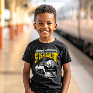 Camiseta Locomotora de vapor diurna SP GS-4. Tren 4449