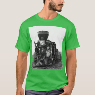 Camiseta Locomotora De Vapor En El Ferrocarril De Baltimore