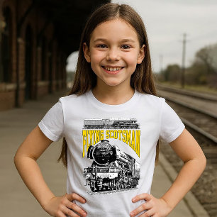 Camiseta Locomotora de vapor Flying Scotsman. Tren LNER 192