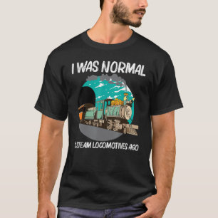 Camiseta Locomotora de Vapor Genial para Hombres Mujeres Tr