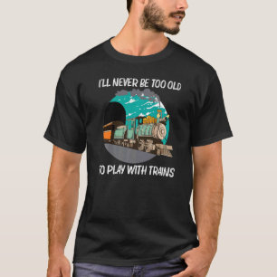 Camiseta Locomotora de Vapor Genial para Hombres Mujeres Tr