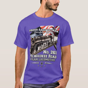 Camiseta Locomotora de vapor Milwaukee Road 261
