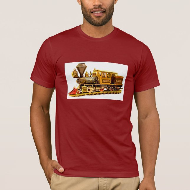 Camiseta Locomotora de vapor modelo (Anverso)