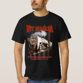 Camiseta Locomotora de vapor NYC Niagara con bandera estado