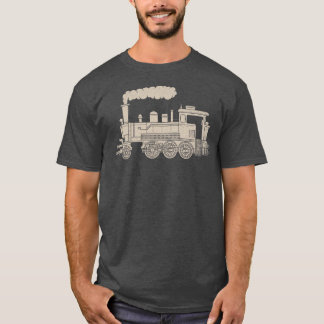 Camiseta Locomotora de vapor Retro Ferrocarril Lover