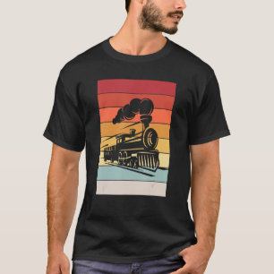 Camiseta Locomotora de vapor Retro I Modelo Ferroviario