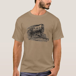 Camiseta Locomotora de vapor vieja