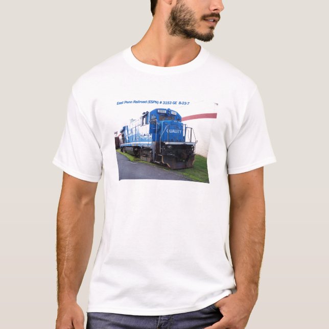 Camiseta Locomotora del este #3153 del ferrocarril de Penn (Anverso)