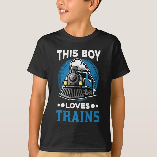 Camiseta Locomotora del tren de niños (Anverso)