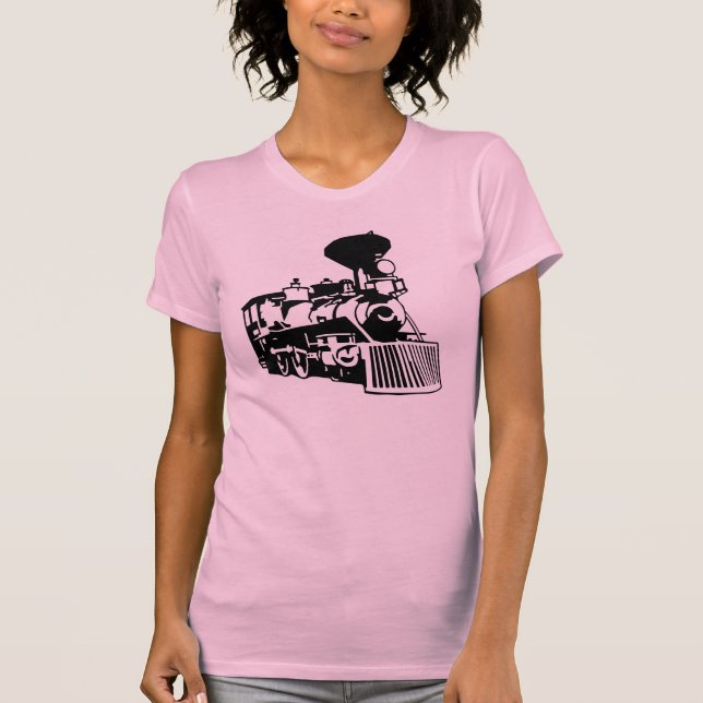 Camiseta locomotora del tren del vapor (Anverso)
