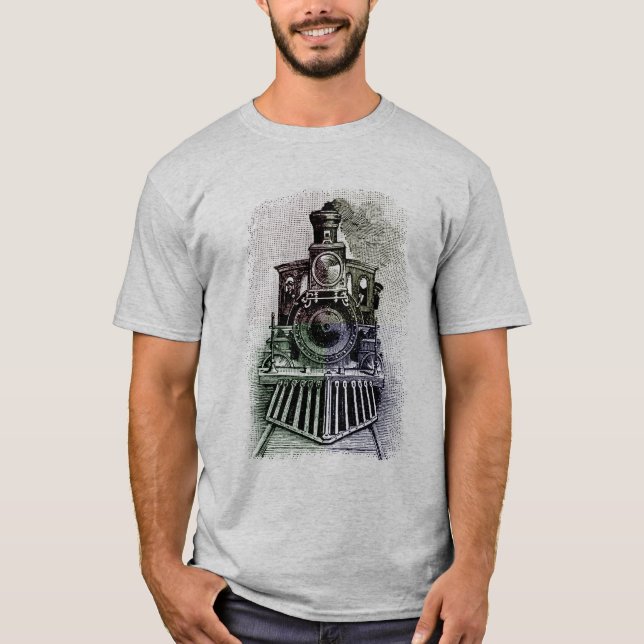 Camiseta locomotora del tren para el papá (Anverso)
