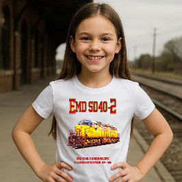 Camiseta Locomotora diesel de Vintage EMD SD40-2.