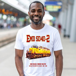 Camiseta Locomotora diesel de Vintage EMD SD40-2.