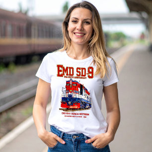 Camiseta Locomotora EMD SD-9 USA 250º Aniversario Heritage