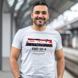 Camiseta Locomotora EMD SD-9 USA 250 Aniversario Heritage