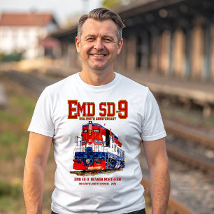 Camiseta Locomotora EMD SD-9 USA 250 Aniversario Heritage