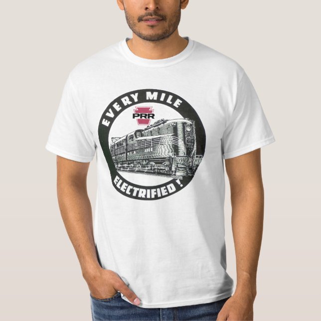 Camiseta Locomotora Ferroviaria de Pennsylvania GG-1 #4800  (Anverso)