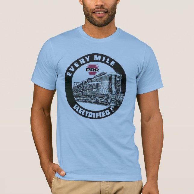Camiseta Locomotora Ferroviaria de Pennsylvania GG-1 #4800  (Anverso)