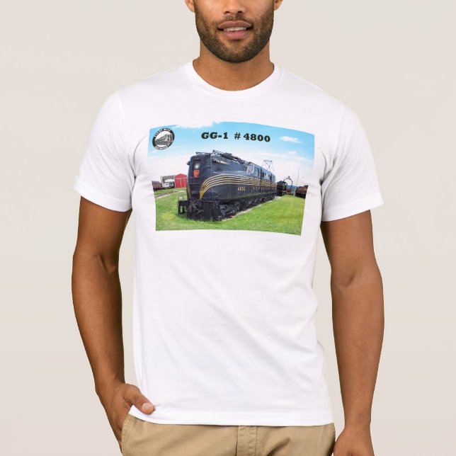 Camiseta Locomotora GG-1 #4800 -2- del ferrocarril de (Anverso)