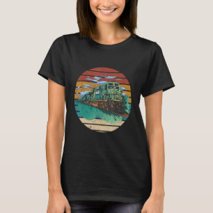 Camiseta Locomotora I Love Trains Railroad Conductor Rail T