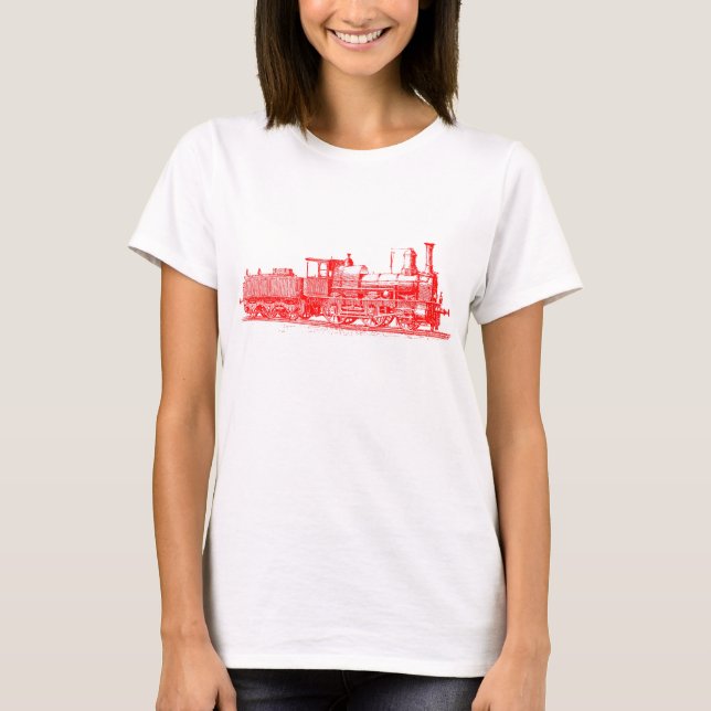 Camiseta Locomotora - Rojo (Anverso)