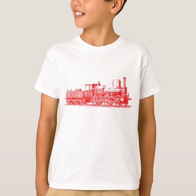 Camiseta Locomotora - Rojo (Anverso)