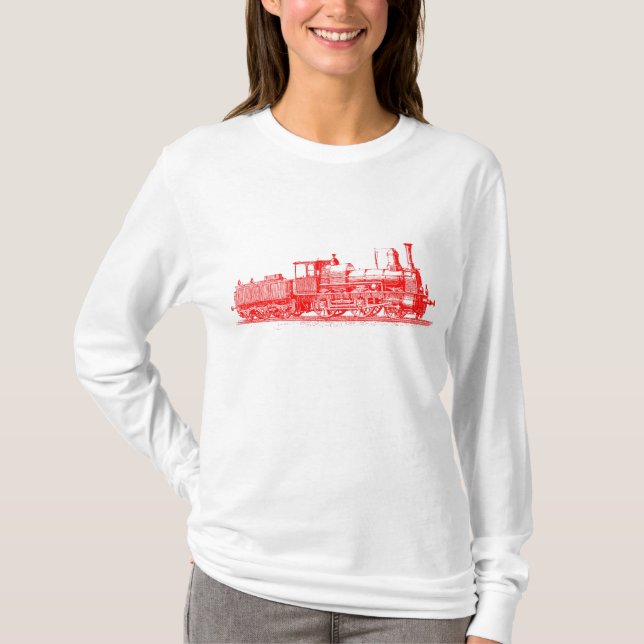 Camiseta Locomotora - Rojo (Anverso)