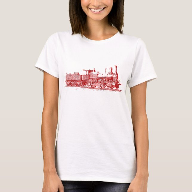 Camiseta Locomotora - Rojo Ruby (Anverso)