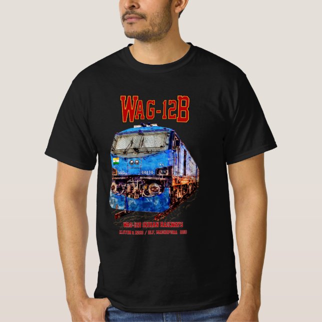 Camiseta Locomotora WAG-12B. Ferrocarril de la India (Anverso)