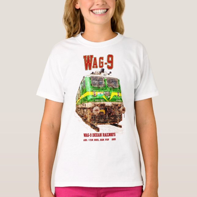 Camiseta Locomotora WAG-9. Ferrocarril de la India (Anverso)