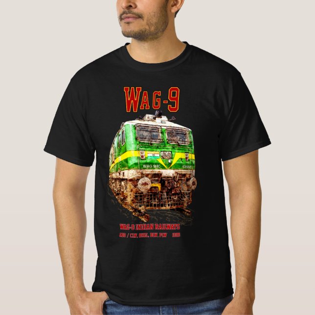 Camiseta Locomotora WAG-9. Ferrocarril de la India (Anverso)
