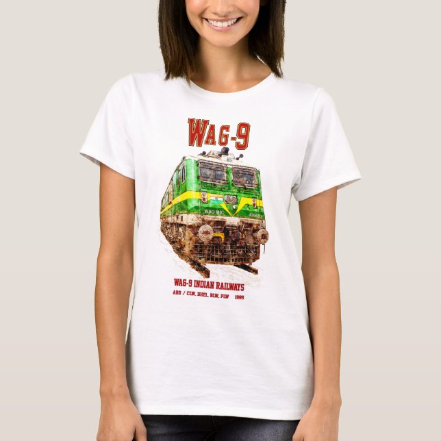 Camiseta Locomotora WAG-9. Ferrocarril de la India (Anverso)