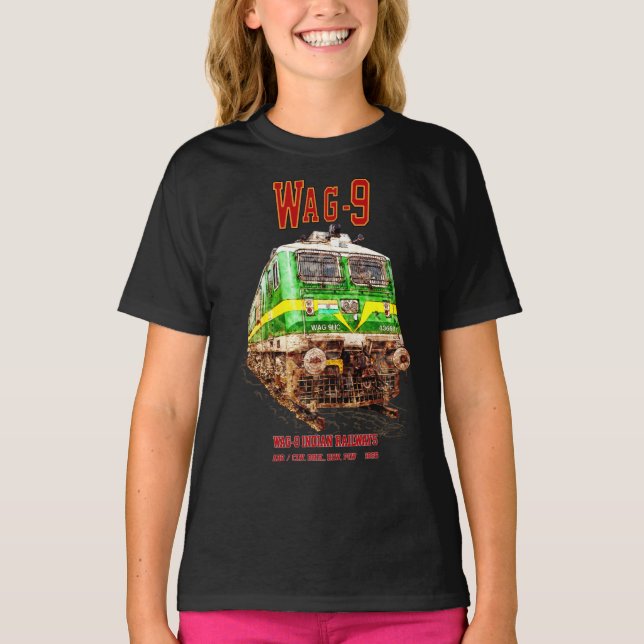 Camiseta Locomotora WAG-9. Ferrocarril de la India (Anverso)