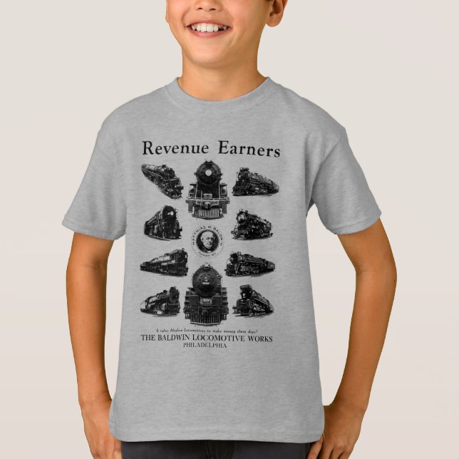 Camiseta Locomotoras de Baldwin, adquirentes de los (Anverso)