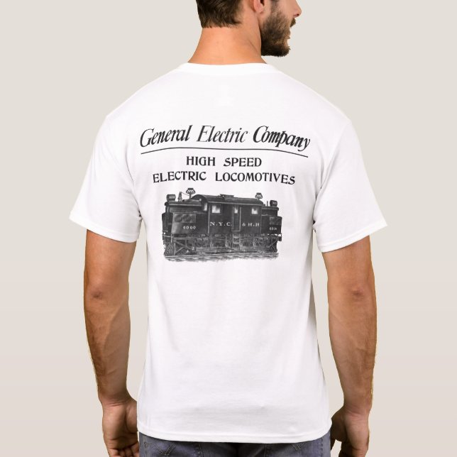 Camiseta Locomotoras eléctricas de alta velocidad de GE (Reverso)