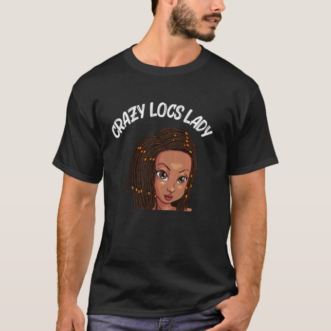 Camiseta Locos Graciosos Para Mujeres Mama Dreadlock Braid  (Anverso)