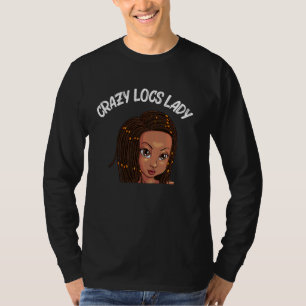 Camiseta Locos Graciosos Para Mujeres Mama Dreadlock Braid
