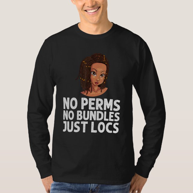 Camiseta Locos Para Hombres Mujeres Dreadlock Braid Afro Ha (Anverso)