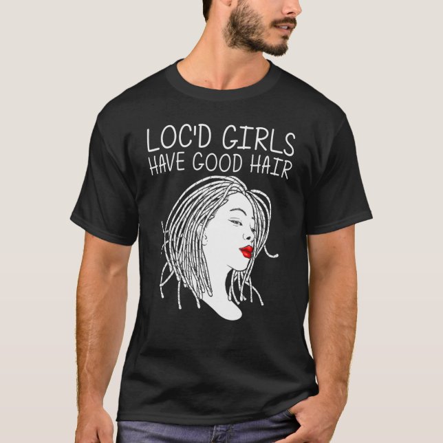 Camiseta Locos Para Mujeres Amor Dreadlocks Peluca De Pelo  (Anverso)