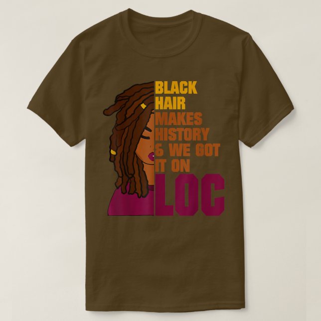 Camiseta Locs Black History Month  (Diseño del anverso)