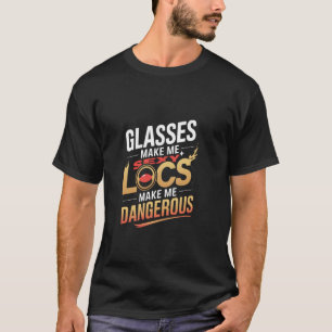Camiseta Locs me hacen Afro Pelo Americano Negro Peligroso