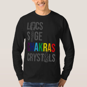 Camiseta Locs Sage Chakras cristales historia negra hace un